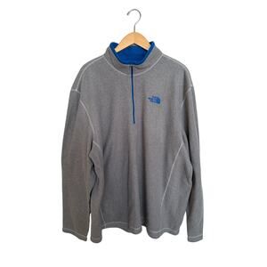 The North Face TKA 100 Glacier Quarter 1/4 Zip Fleece Men’s Size XXL Gray C744